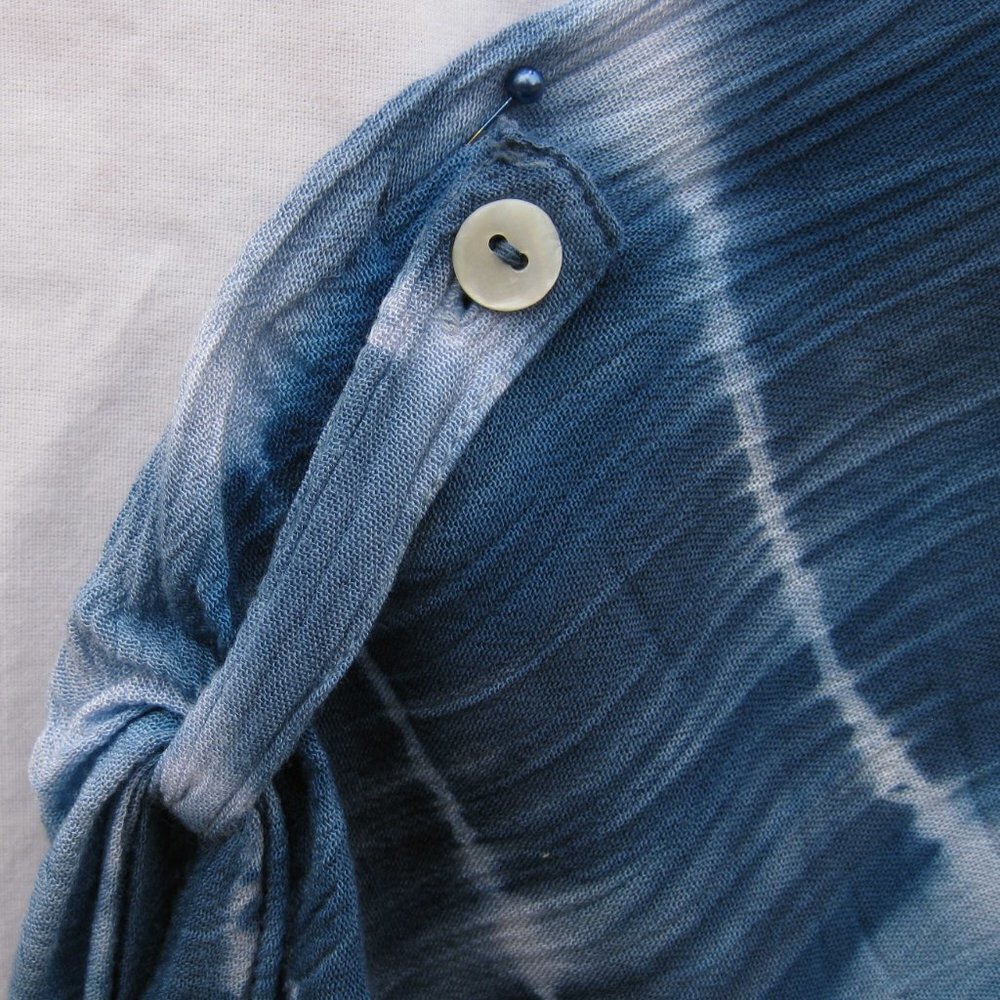 S.R. Fashion Distressed Blue Tunic - Picture 3 of 9